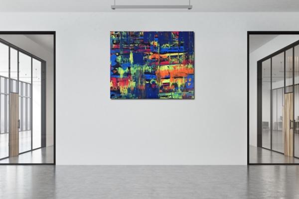 Buy Abstract Art Hand Painted Colorful Office1162